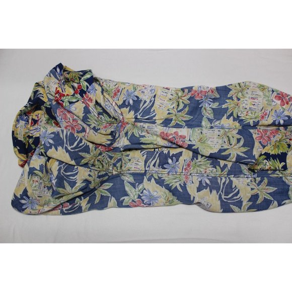 Vintage Via Veneto men's floral button front Hawaiian‎ short sleeve shirt - Picture 5 of 15